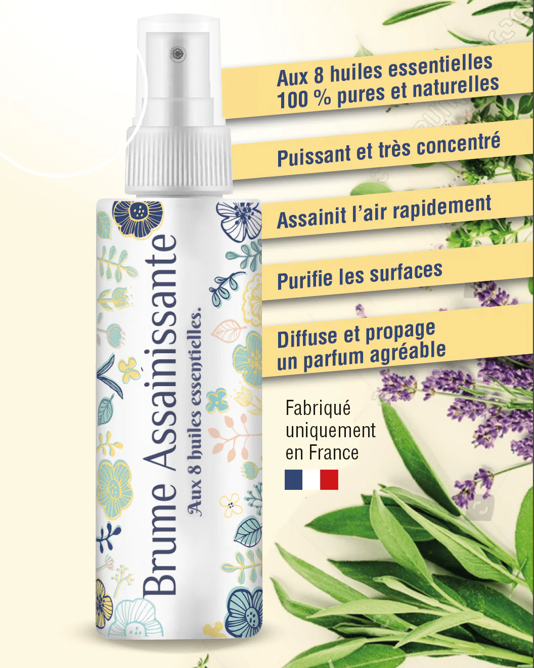 Brume Assainissante aux 8 Huiles Essentielles